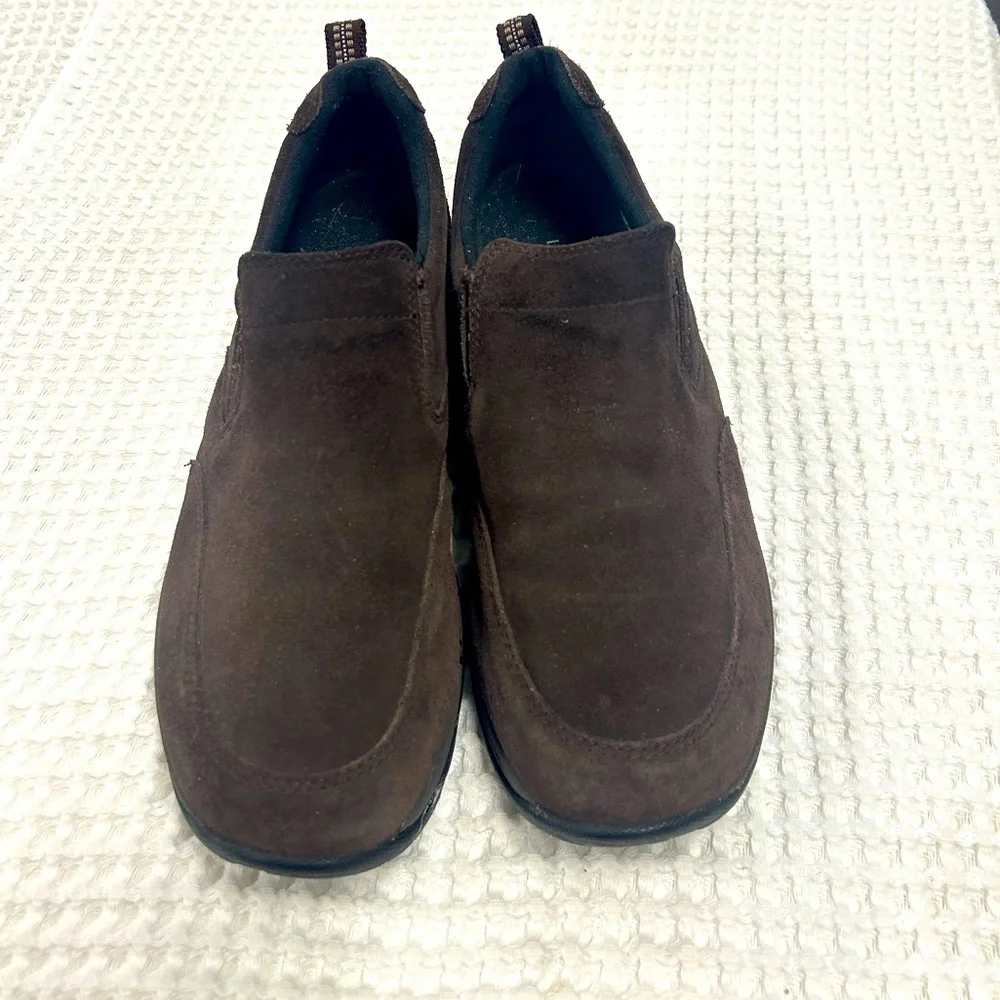 L.L. Bean Brown Suede Loafers. Size 10 1/2.